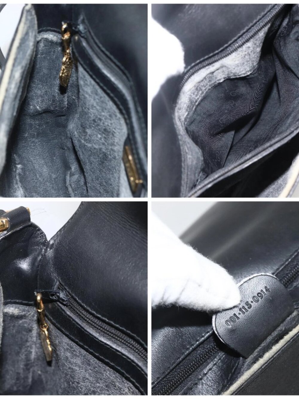 GUCCI Micro GG Supreme Web Sherry Line Bag PVC Black 001 115 0914 Auth ARZ351 - Picture 15 of 16